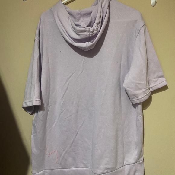 purple short sleeve hoodie - Picture 2 of 2